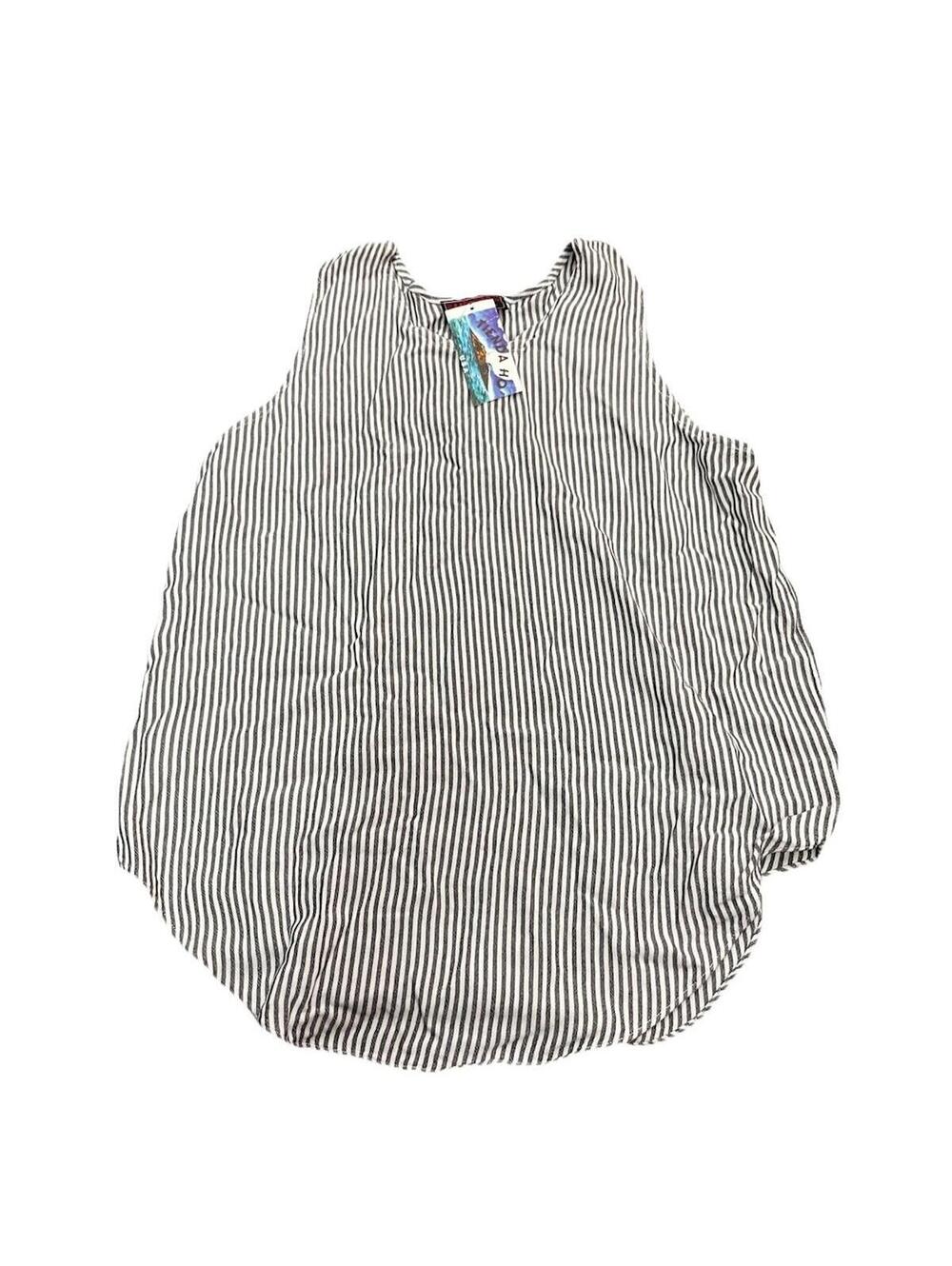 Tienda Ho Tank Top Very Soft Rayon Blend Great And White‎ Stripes One Size H99